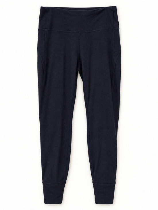 lululemon athletica Pants - Lululemon Navy Cropped Jogger Yoga Pants Size 10